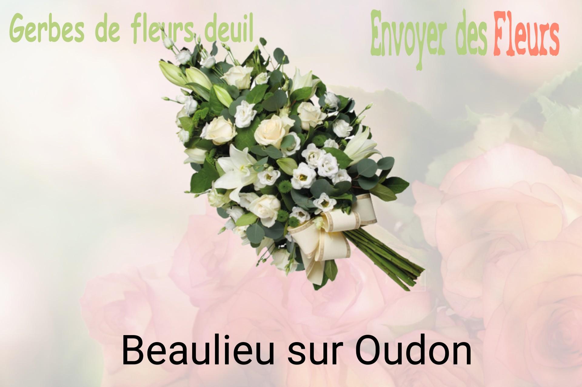 Gerbe de fleurs de deuil livrée à Beaulieu-sur-Oudon